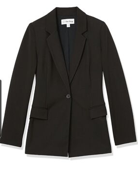 The Drop Blake Long Blazer Black 3X 24-26 NWT Plus Size